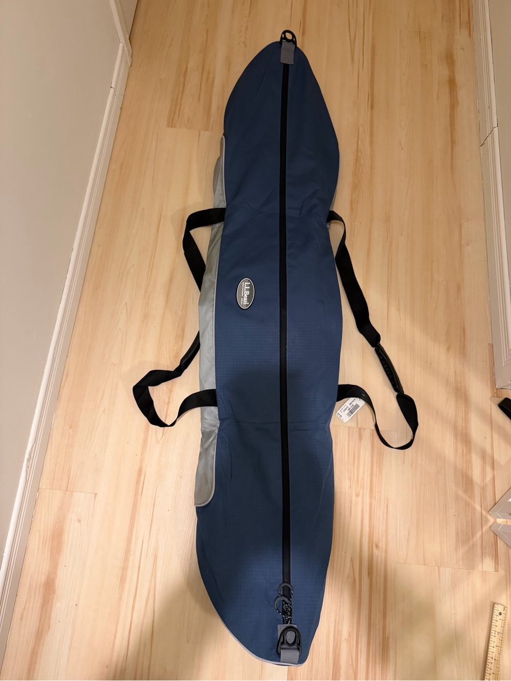 L.L.Bean Boreal Padded Ski Bag NWT Blue Gray Travel Case